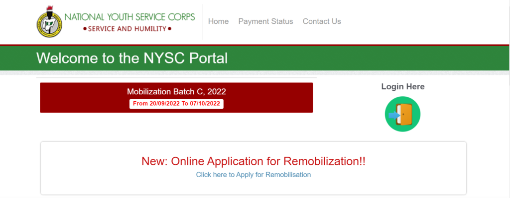 Nysc Form.pdf NYSC Registration Date 2022 Batch C Stream 2 (II)