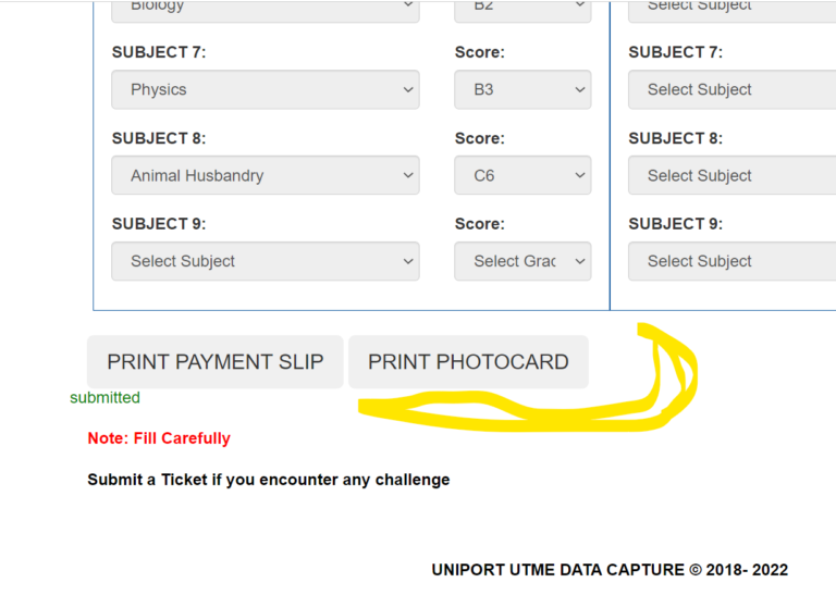 How to Reprint UNIPORT Post UTME Exam Slip 2022/2023